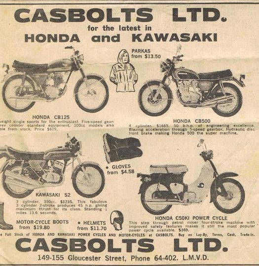 Casbolts ad 1972