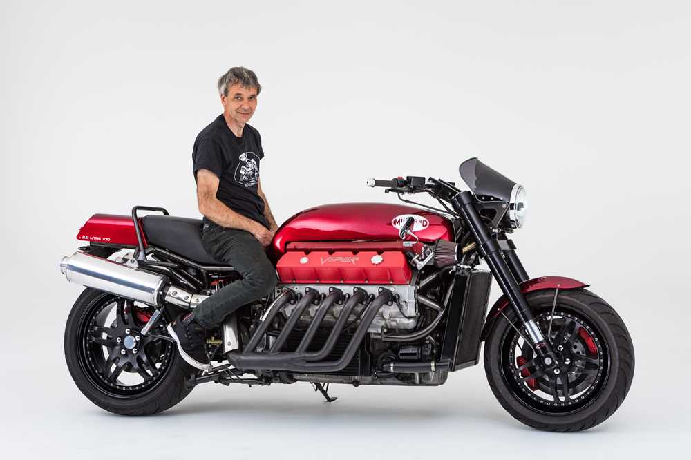 Allen Millyard and Viper V10 motorcycle